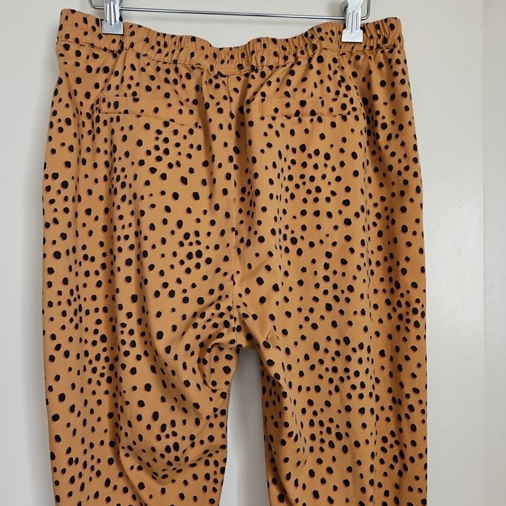 Marine Layer Allison Cheetah Print Pull On Pants Ankle Length With Pockets Large - Picture 12 of 16